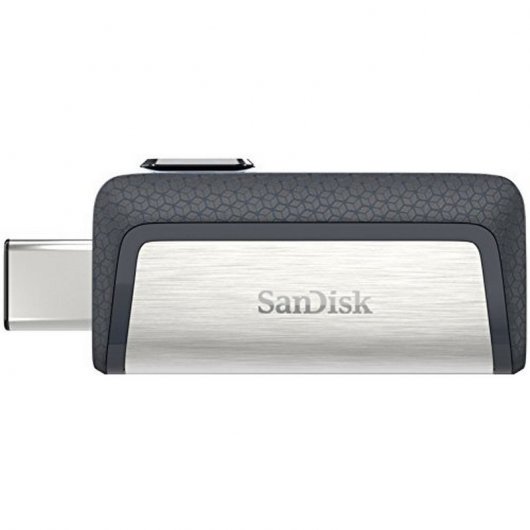 SanDisk Ultra Dual Drive USB 64 GB USB Type-C / USB Type-A Negro, Plata